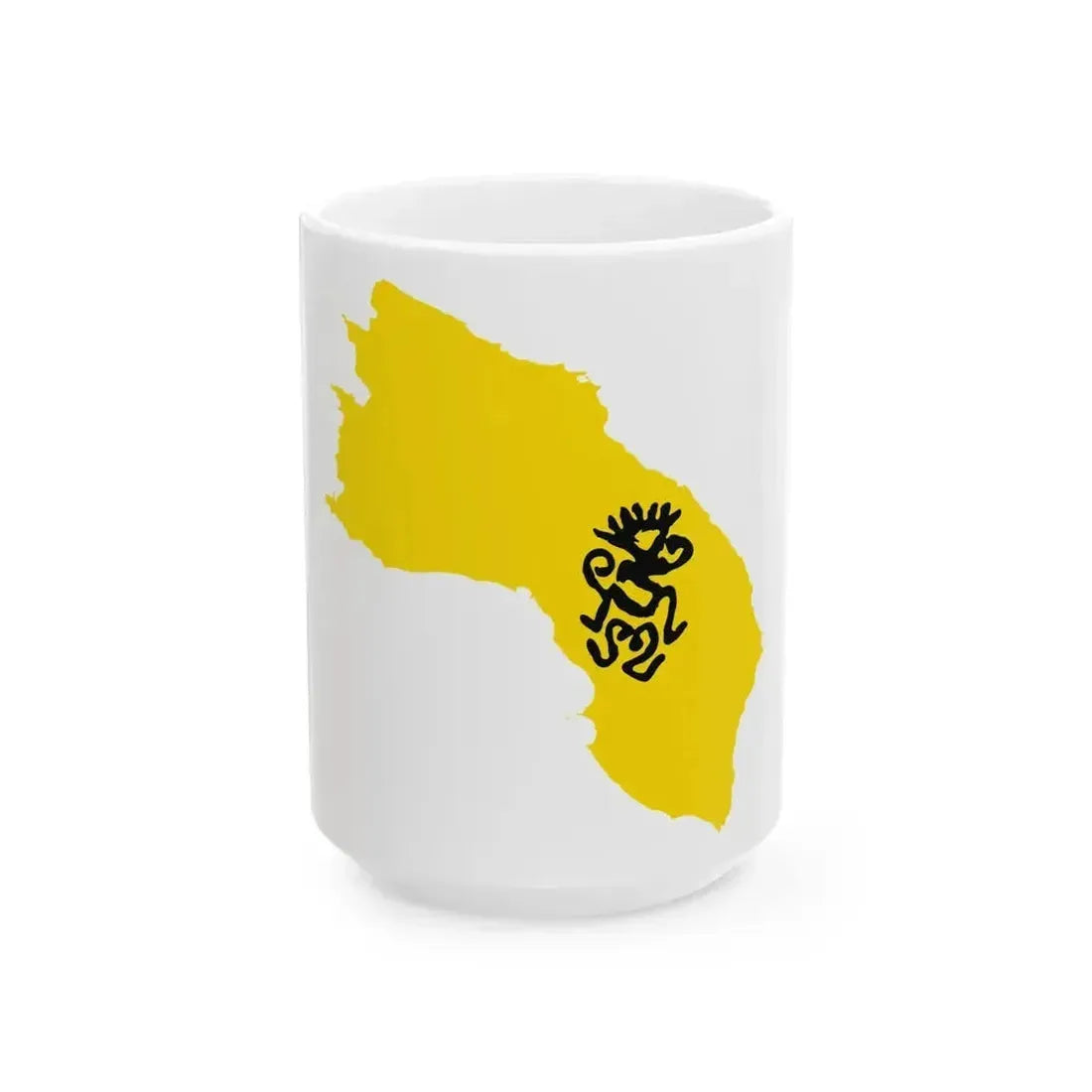 Flag map of Salento Variant (Italy) White Coffee Mug 15oz - Go Mug Yourself