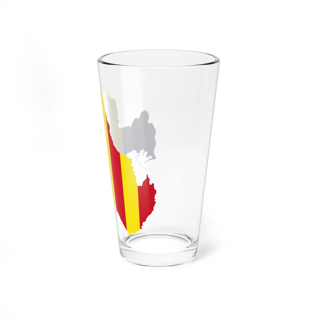 Flag map of Salerno (Italy) Pint Glass 16oz - Go Mug Yourself