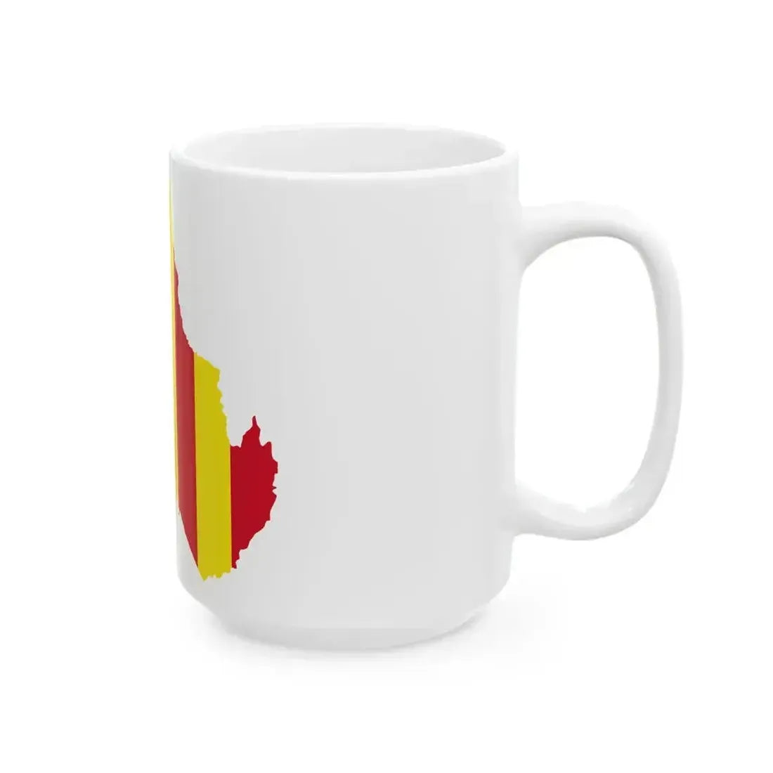 Flag map of Salerno (Italy) White Coffee Mug - Go Mug Yourself