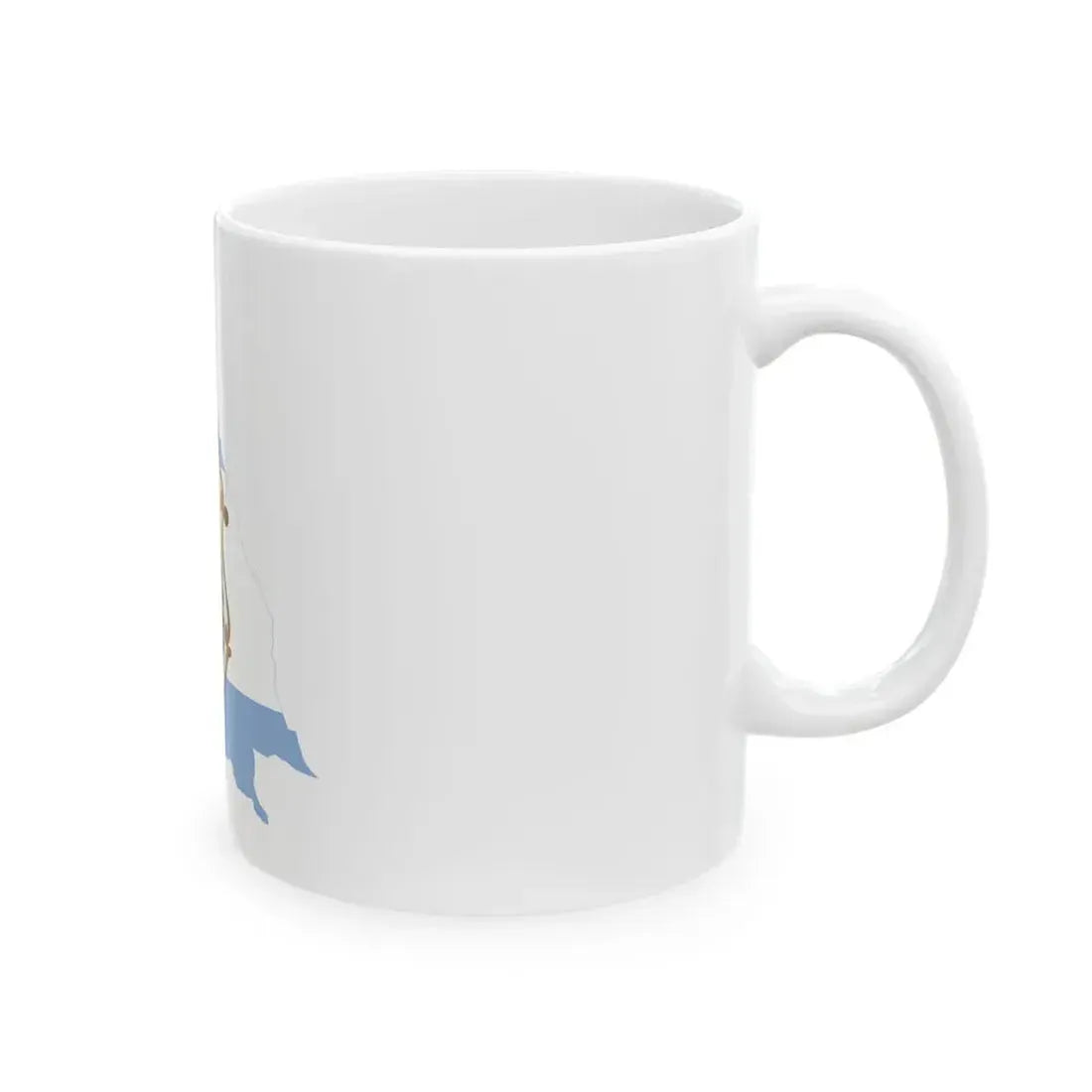 Flag-map of San Juan Province (Argentina) White Coffee Mug - Go Mug Yourself