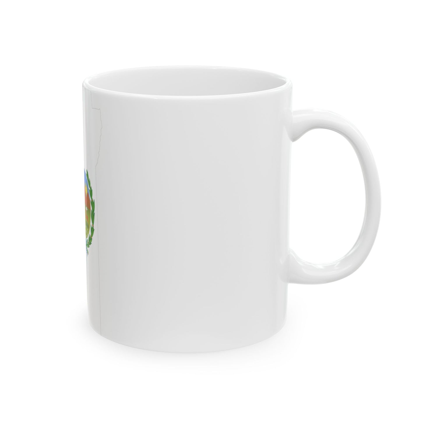 Flag-map of San Luis Province (Argentina) White Coffee Mug-Go Mug Yourself