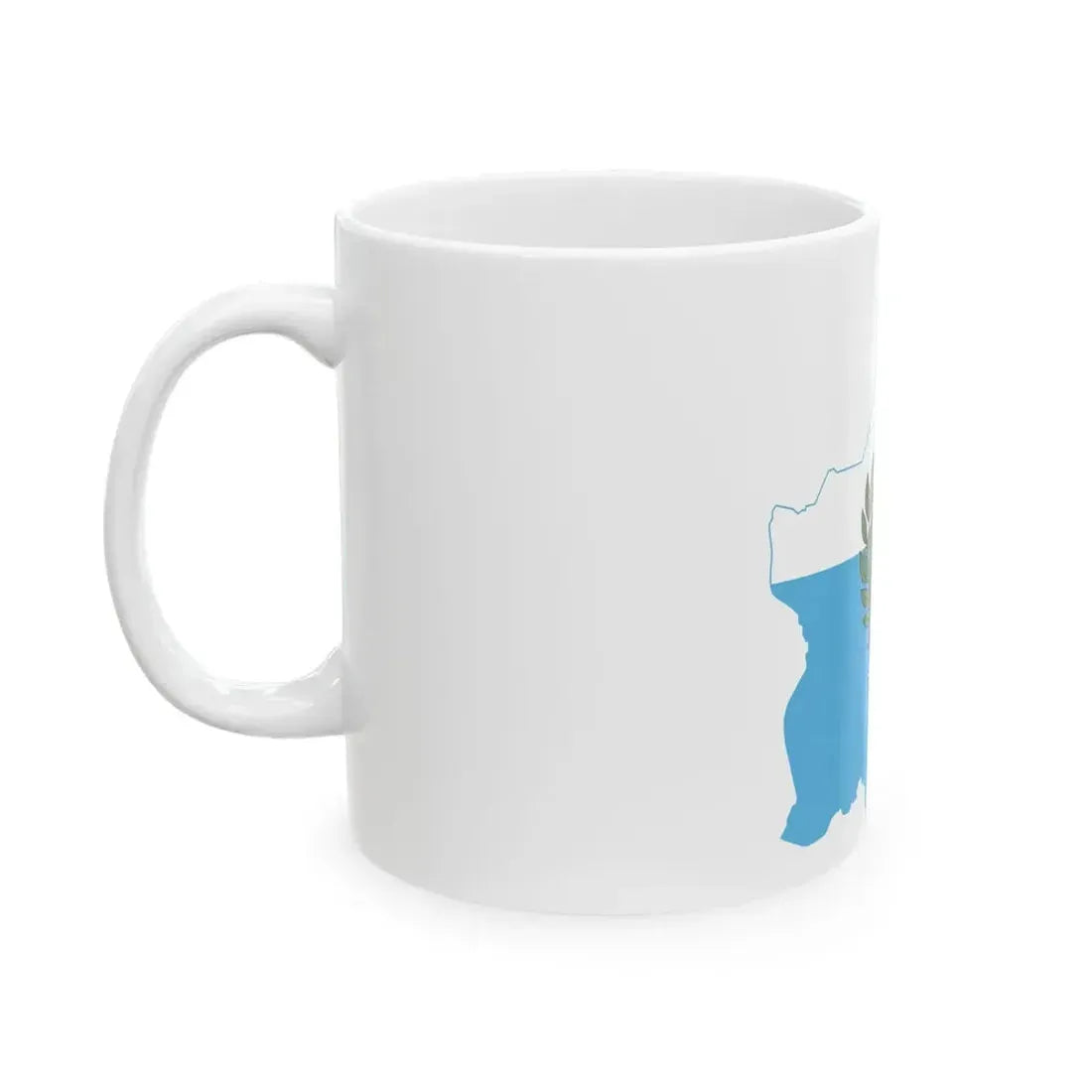 Flag map of San Marino (San Marino) White Coffee Mug - Go Mug Yourself