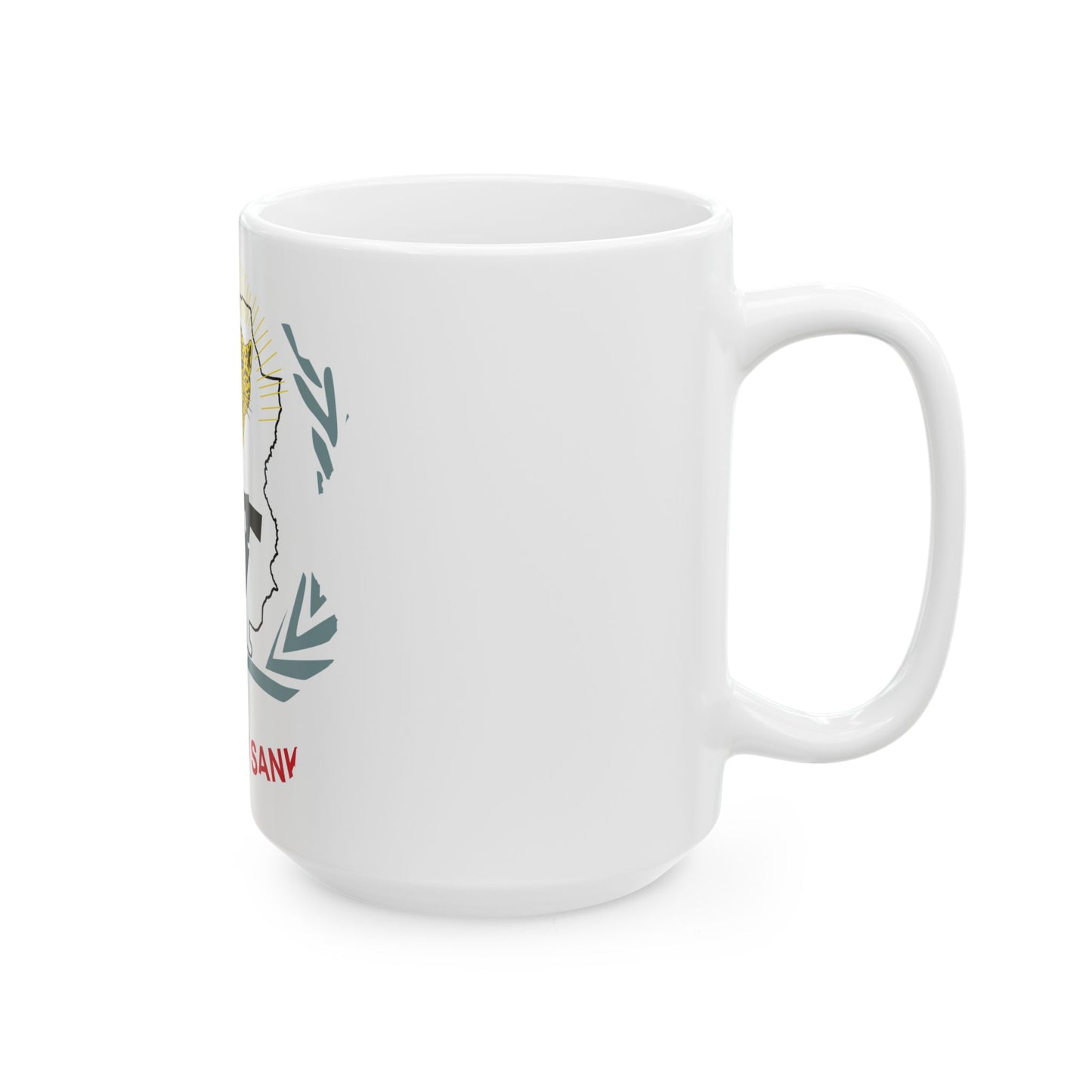 Flag map of Sankuru Province DRC (Congo) White Coffee Mug-Go Mug Yourself
