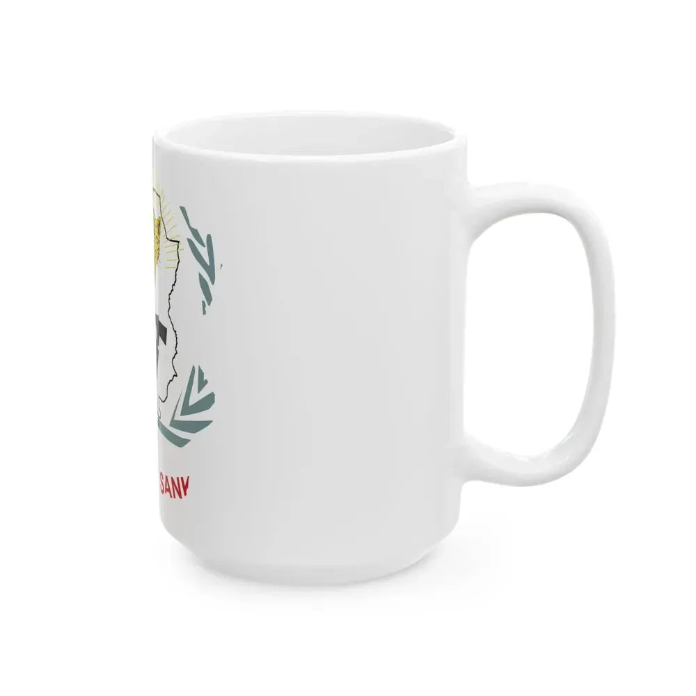 Flag map of Sankuru Province DRC (Congo) White Coffee Mug - Go Mug Yourself