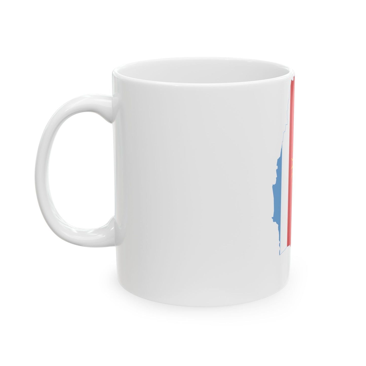 Flag-map of Santiago del Estero Province (Argentina) White Coffee Mug-Go Mug Yourself