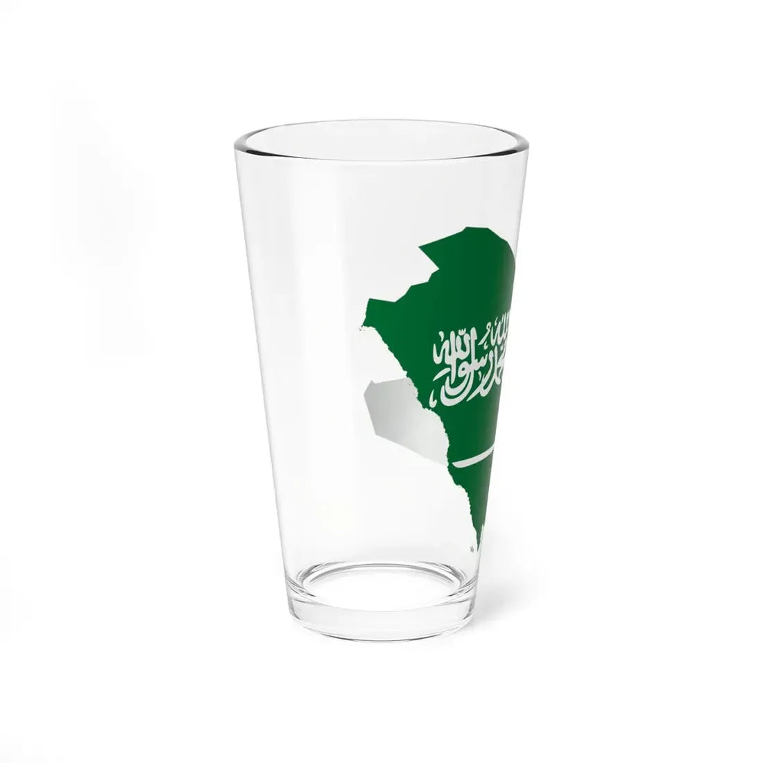 Flag-map of Saudi Arabia (Saudi Arabia) Pint Glass 16oz - Go Mug Yourself