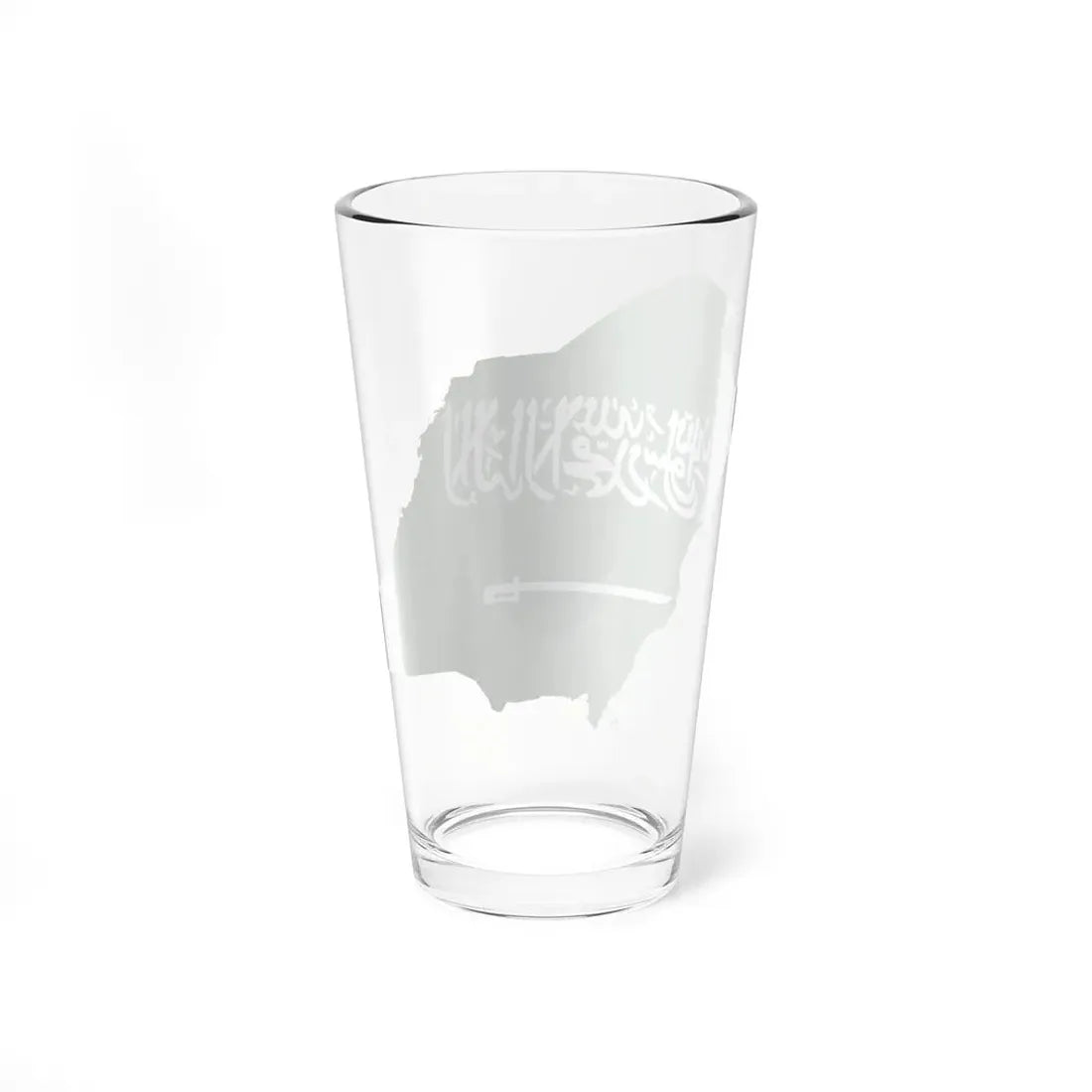 Flag-map of Saudi Arabia (Saudi Arabia) Pint Glass 16oz - Go Mug Yourself