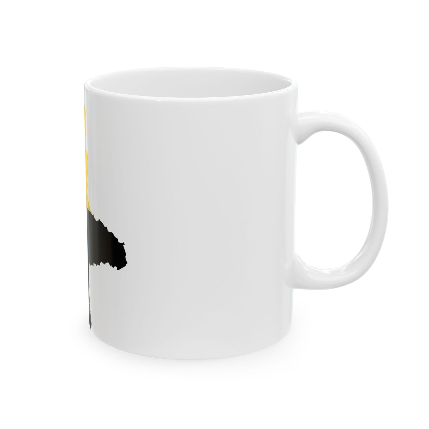 Flag map of Saxony-Anhalt (Germany) White Coffee Mug-Go Mug Yourself