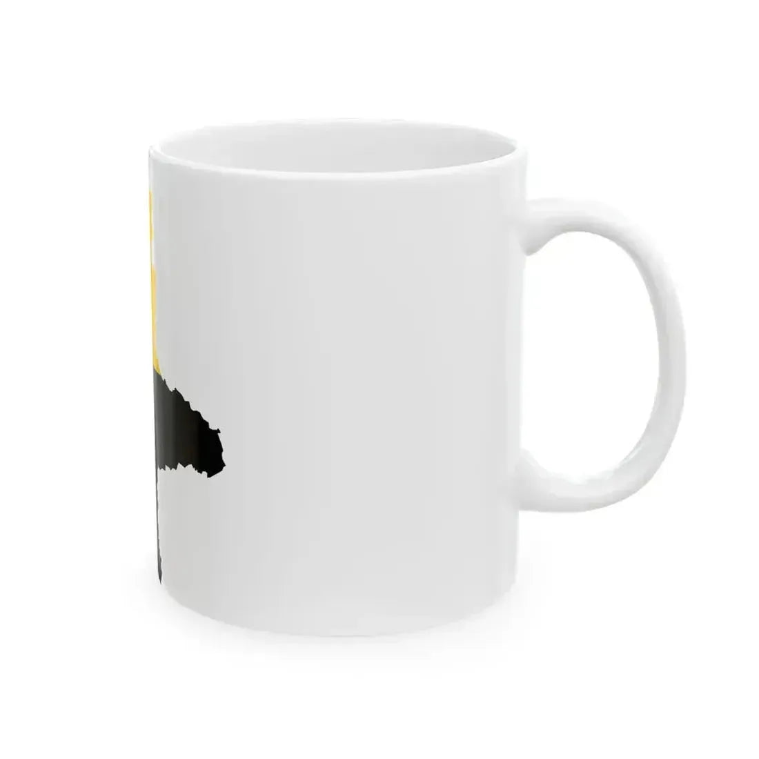 Flag map of Saxony-Anhalt (Germany) White Coffee Mug - Go Mug Yourself