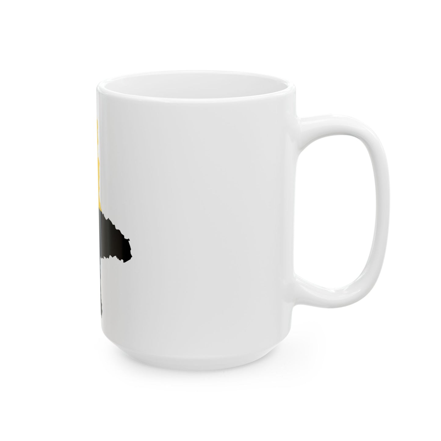 Flag map of Saxony-Anhalt (Germany) White Coffee Mug-Go Mug Yourself