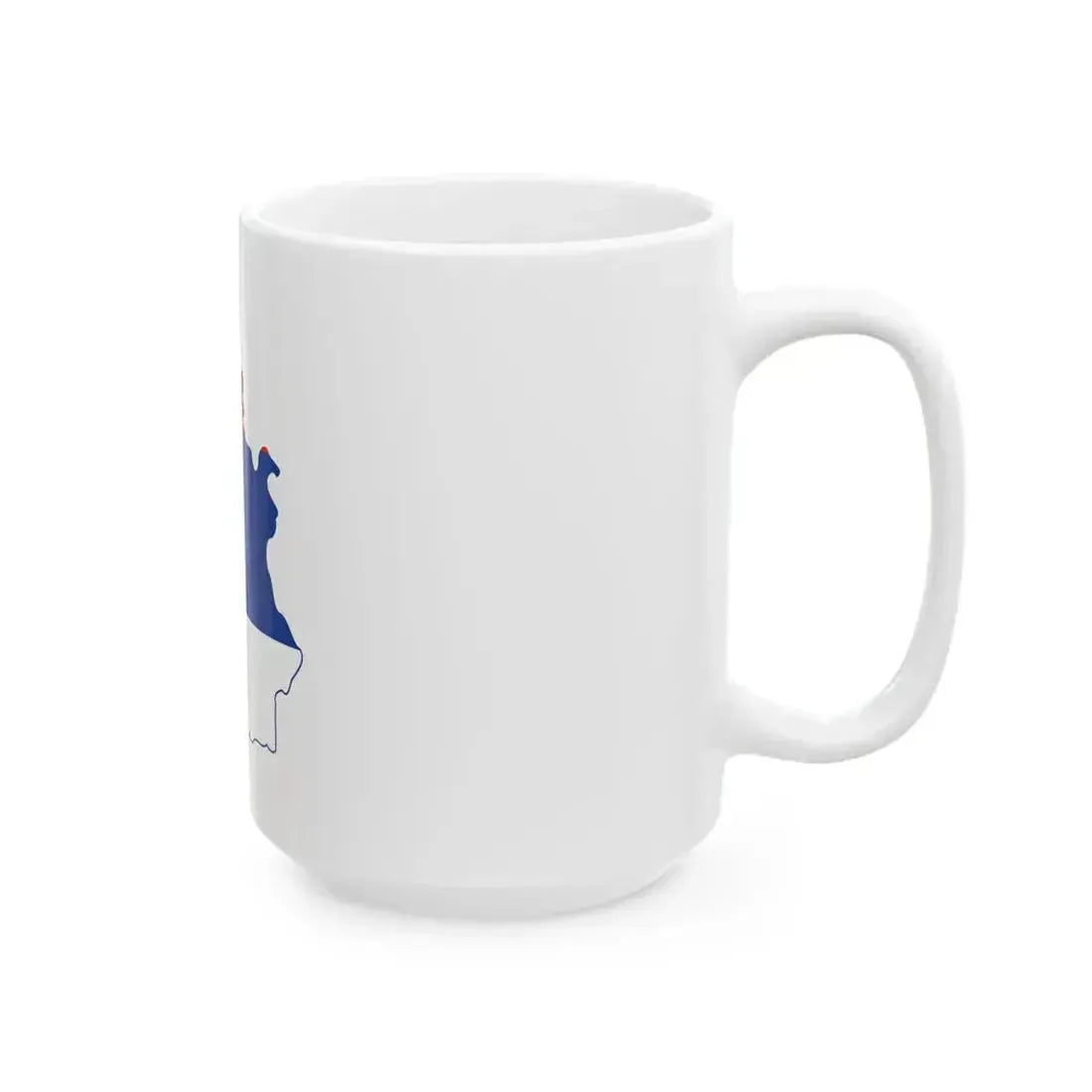 Flag map of Serbia 1992-2004 (Serbia) White Coffee Mug - Go Mug Yourself