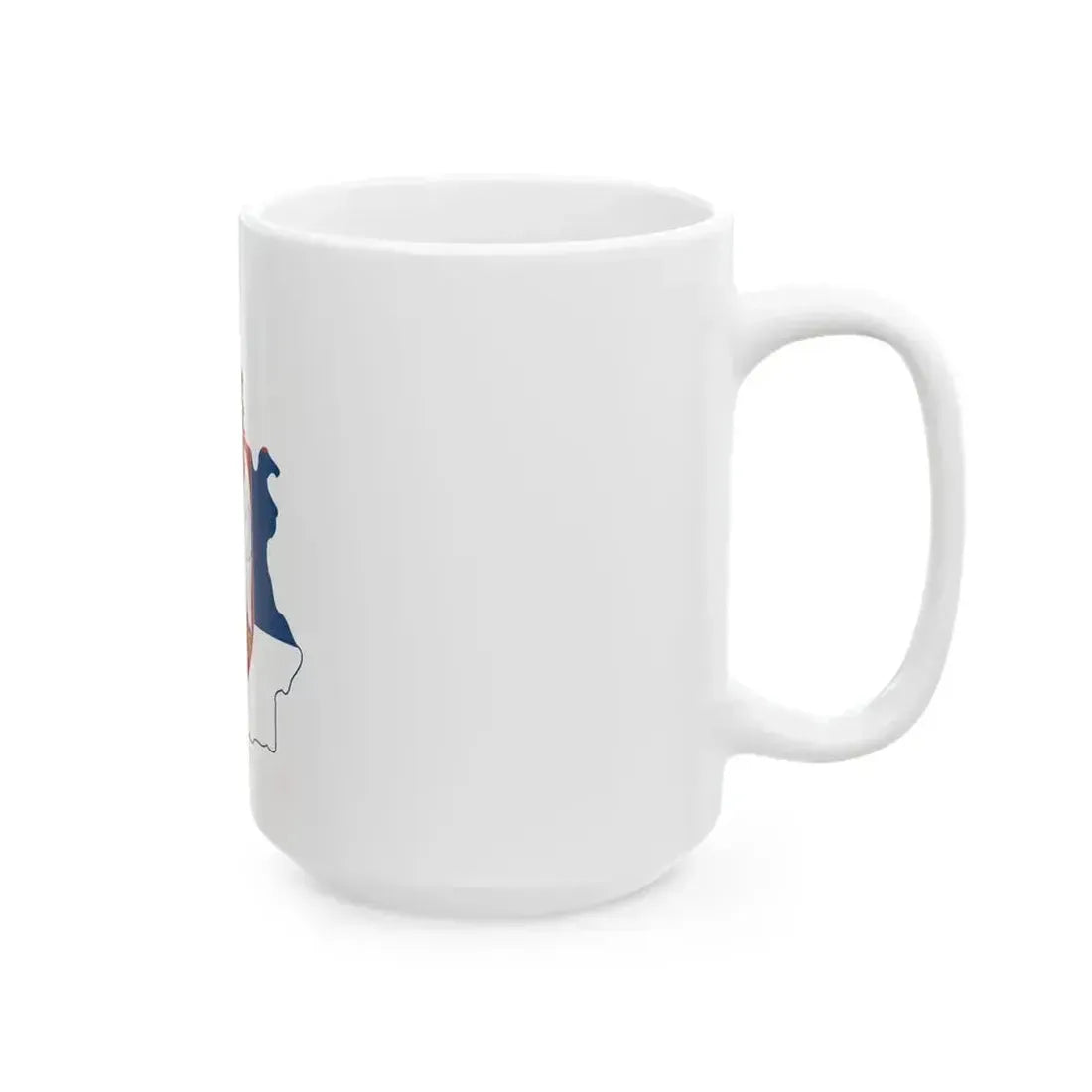 Flag map of Serbia with Kosovo (Serbia) White Coffee Mug - Go Mug Yourself