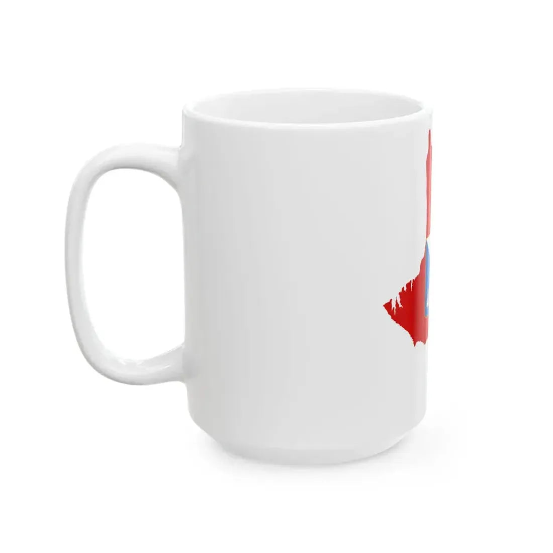 Flag-map of Sevastopol (Russia) White Coffee Mug - Go Mug Yourself