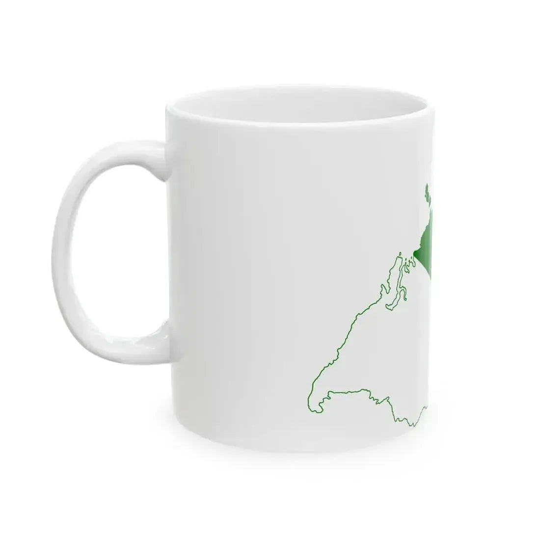 Flag map of Siberia (Russia) White Coffee Mug - Go Mug Yourself