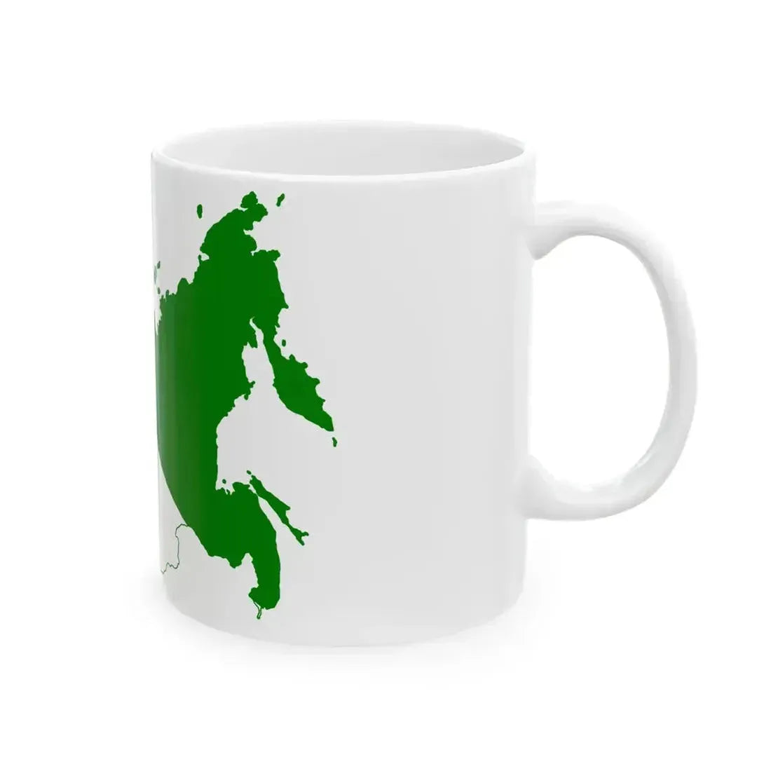 Flag map of Siberia (Russia) White Coffee Mug - Go Mug Yourself