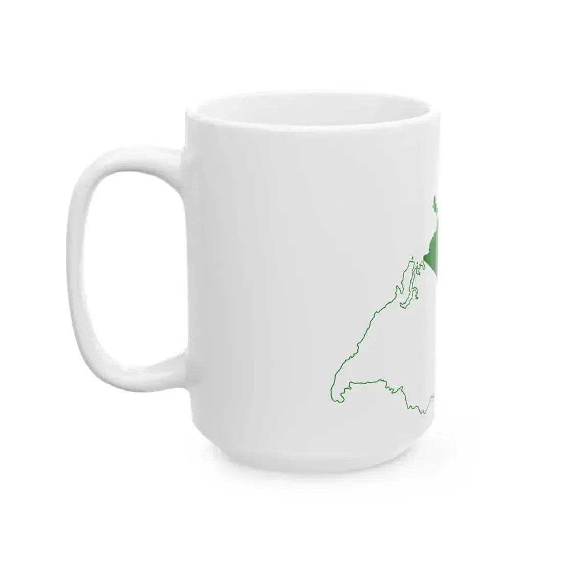 Flag map of Siberia (Russia) White Coffee Mug - Go Mug Yourself