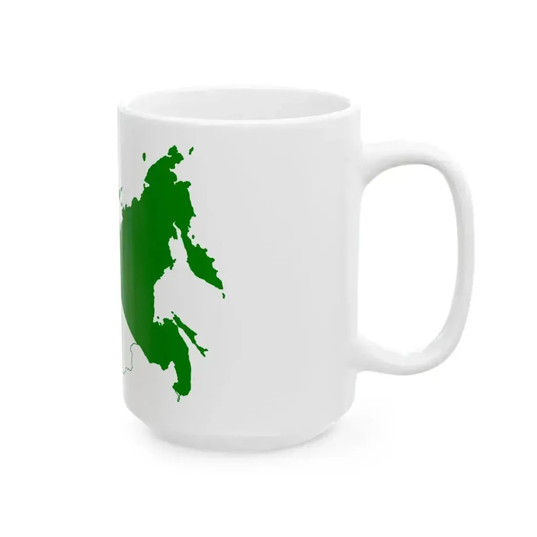 Flag map of Siberia (Russia) White Coffee Mug - Go Mug Yourself