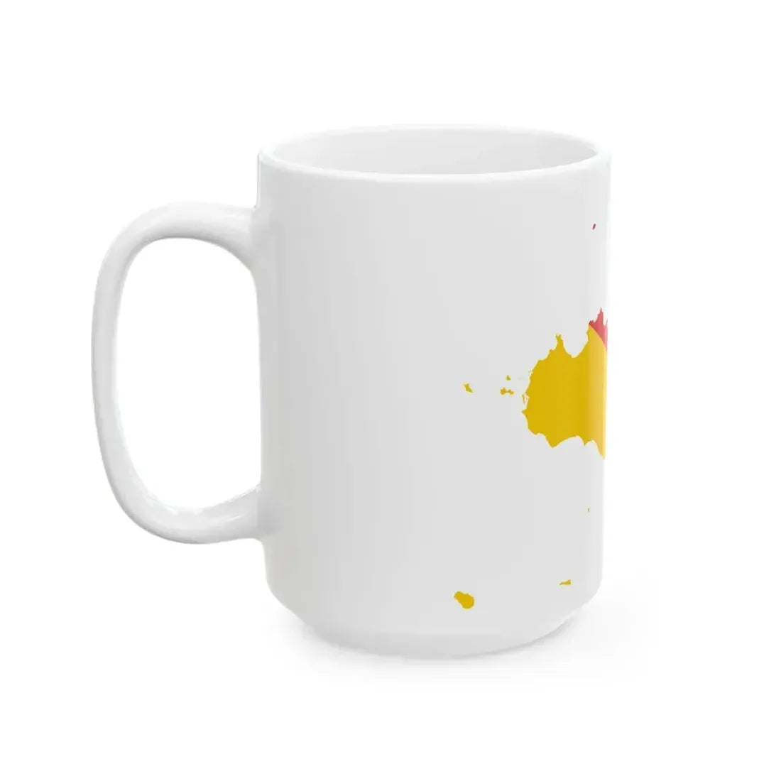 Flag-map of Sicily (Italy) White Coffee Mug - Go Mug Yourself