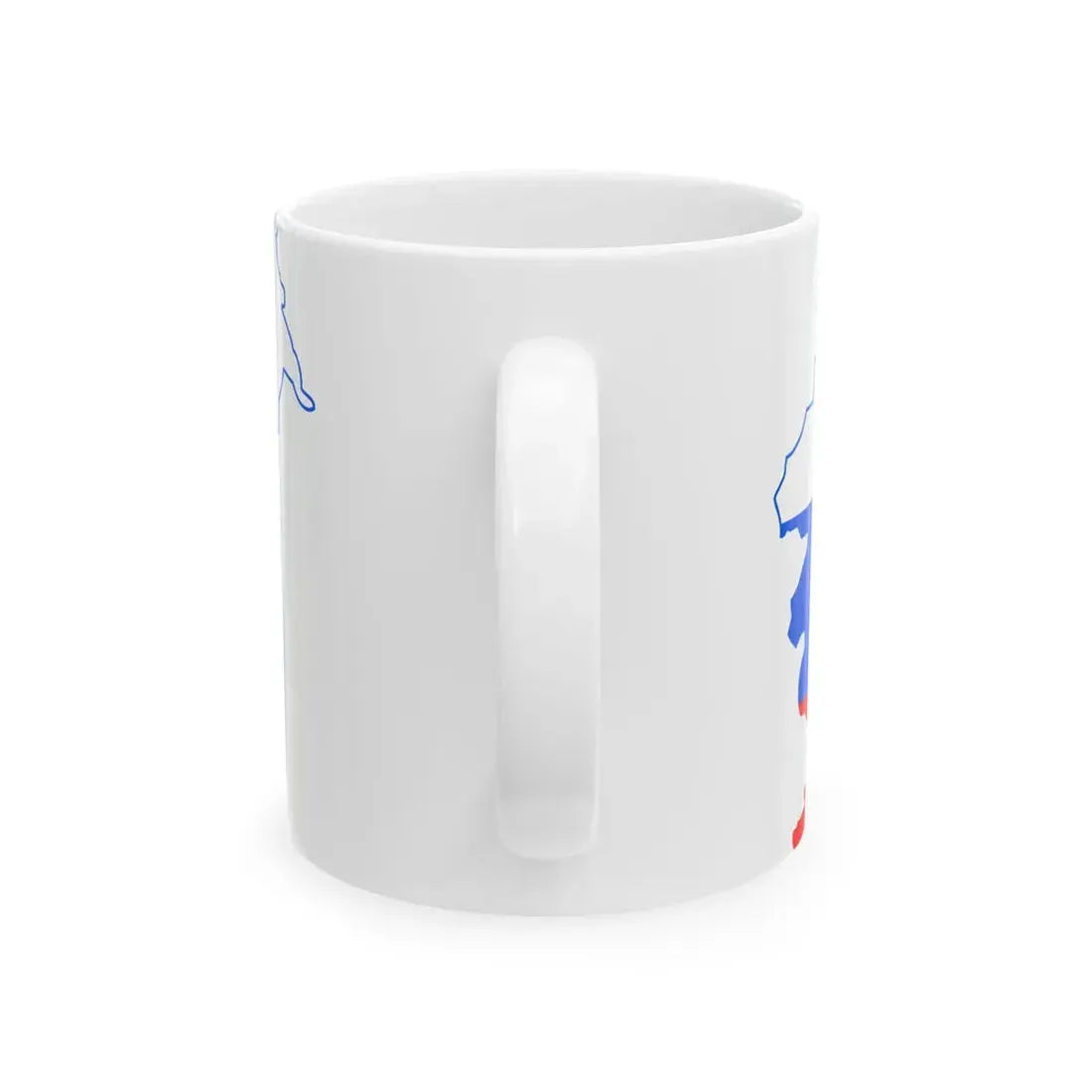 Flag-map of Slovenia (Slovenia) White Coffee Mug - Go Mug Yourself