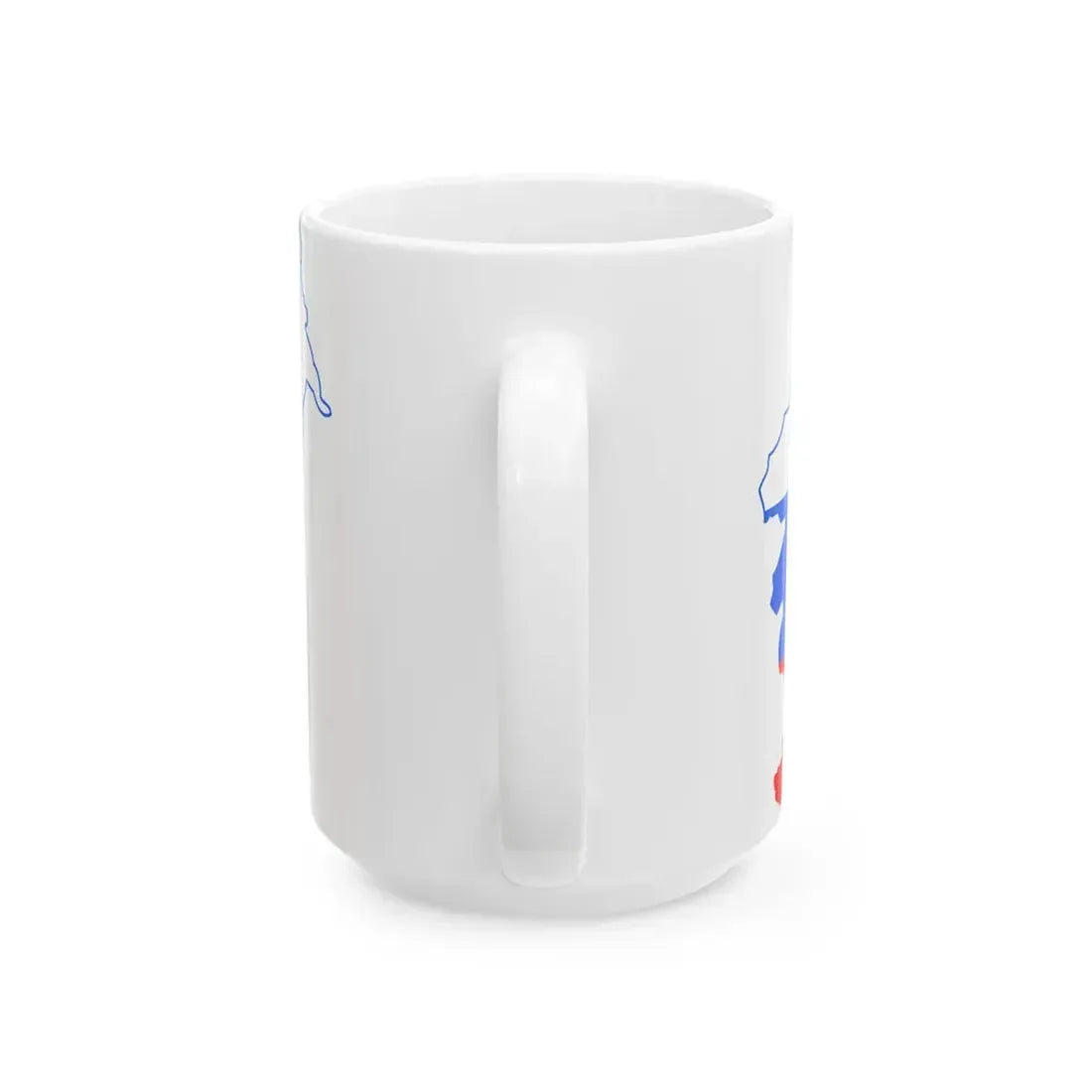 Flag-map of Slovenia (Slovenia) White Coffee Mug - Go Mug Yourself