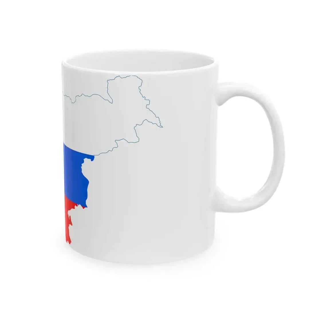 Flag-map of Slovenia2 (Slovenia) White Coffee Mug - Go Mug Yourself