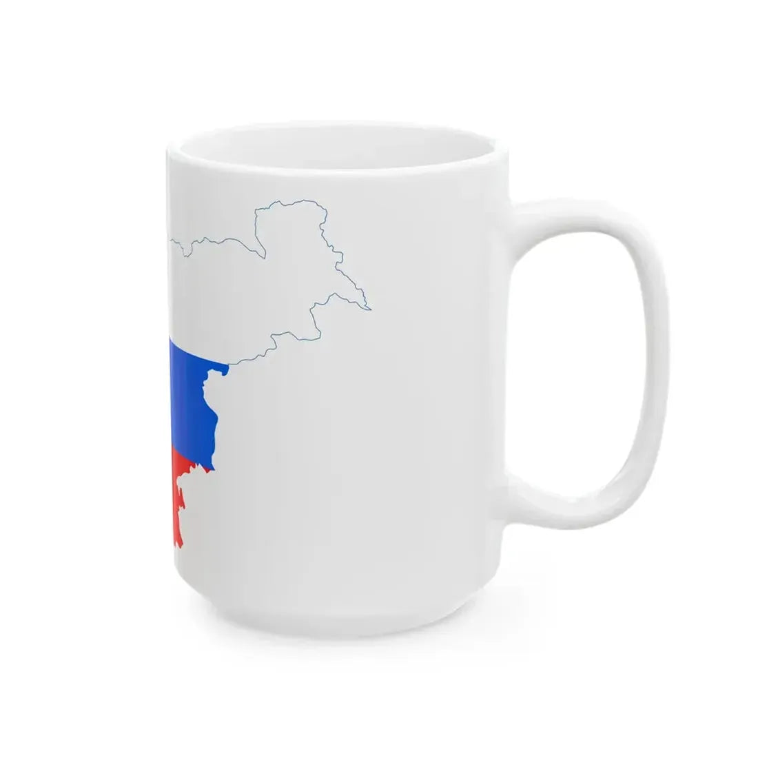 Flag-map of Slovenia2 (Slovenia) White Coffee Mug - Go Mug Yourself