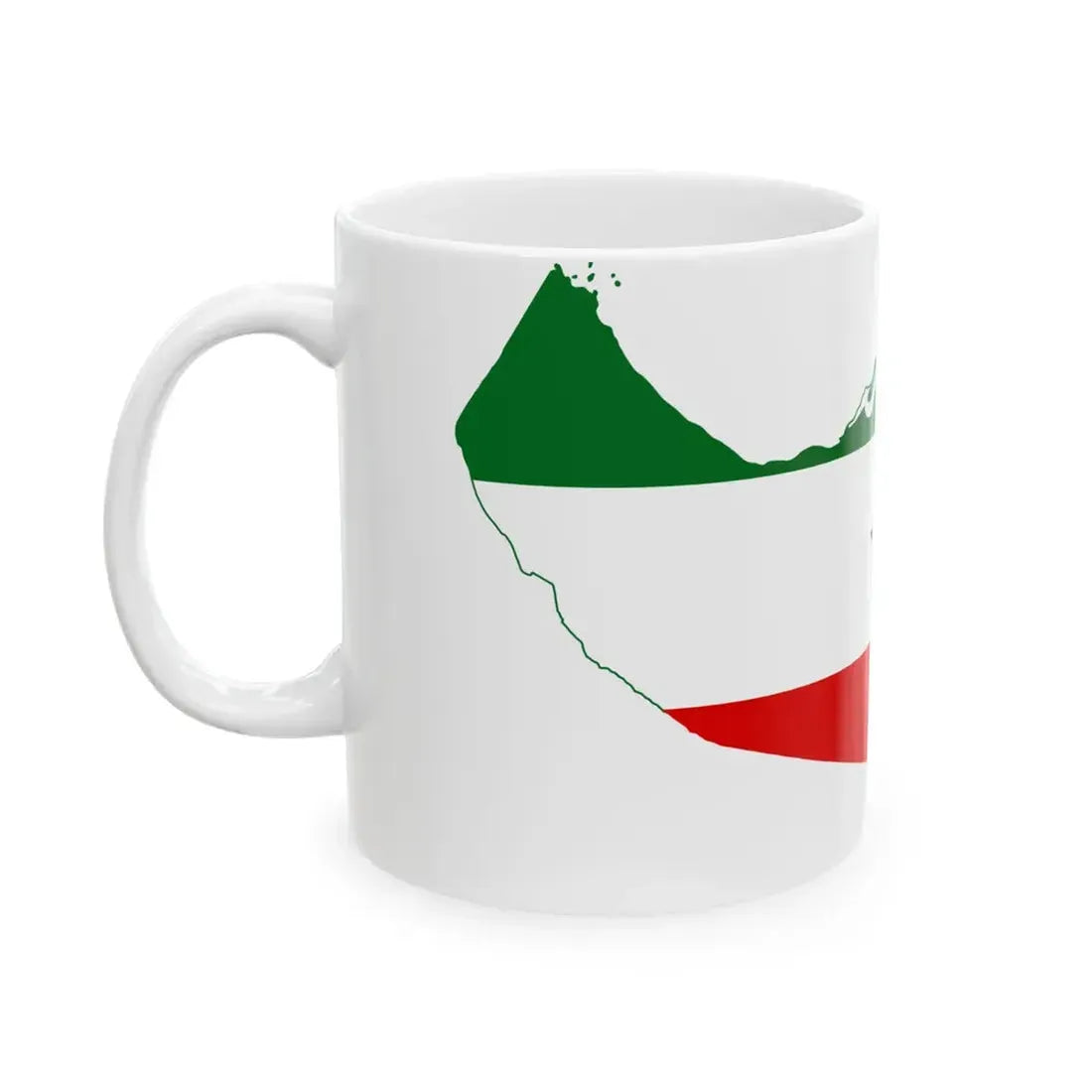 Flag-map of Somaliland (Mali) White Coffee Mug - Go Mug Yourself