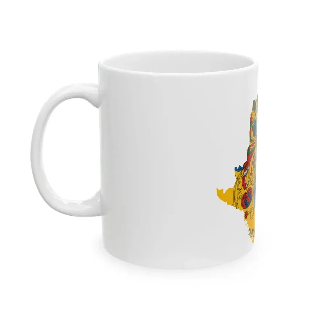 Flag-map of Somogy County (Hungary) White Coffee Mug - Go Mug Yourself