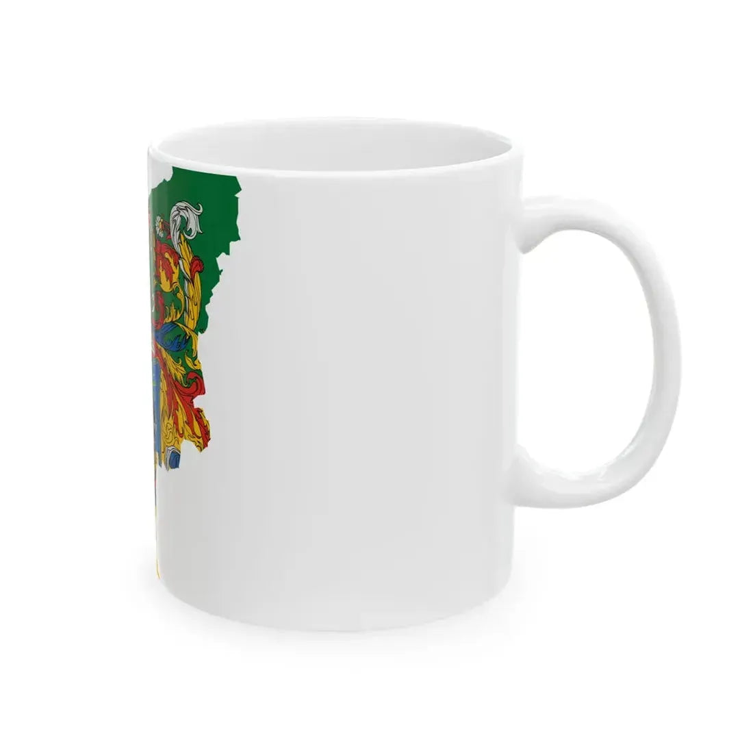 Flag-map of Somogy County (Hungary) White Coffee Mug - Go Mug Yourself