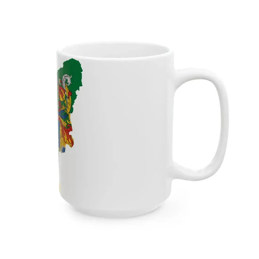 Flag-map of Somogy County (Hungary) White Coffee Mug - Go Mug Yourself