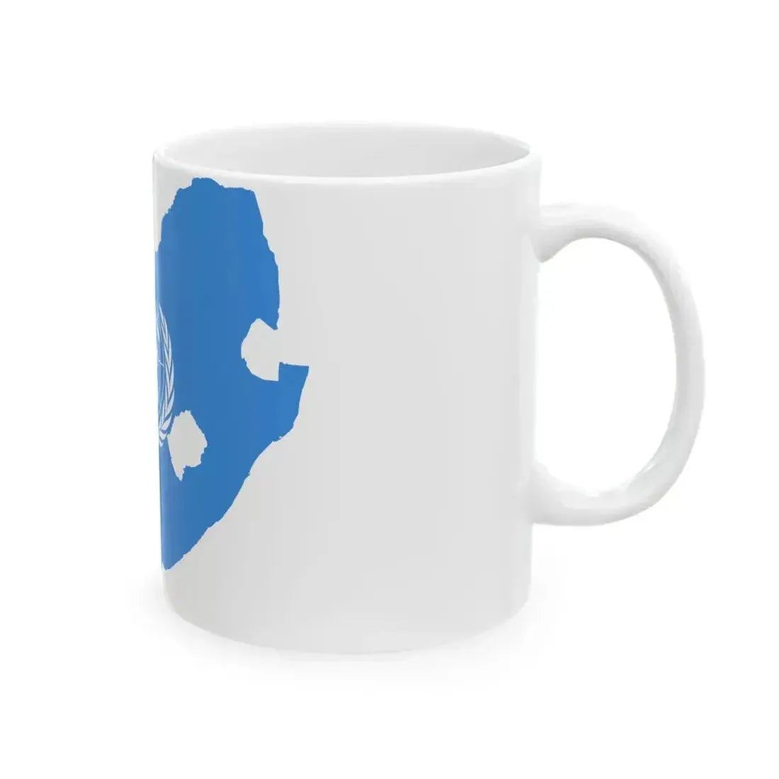 Flag map of South Africa United Nations (South Africa) White Coffee Mug - Go Mug Yourself