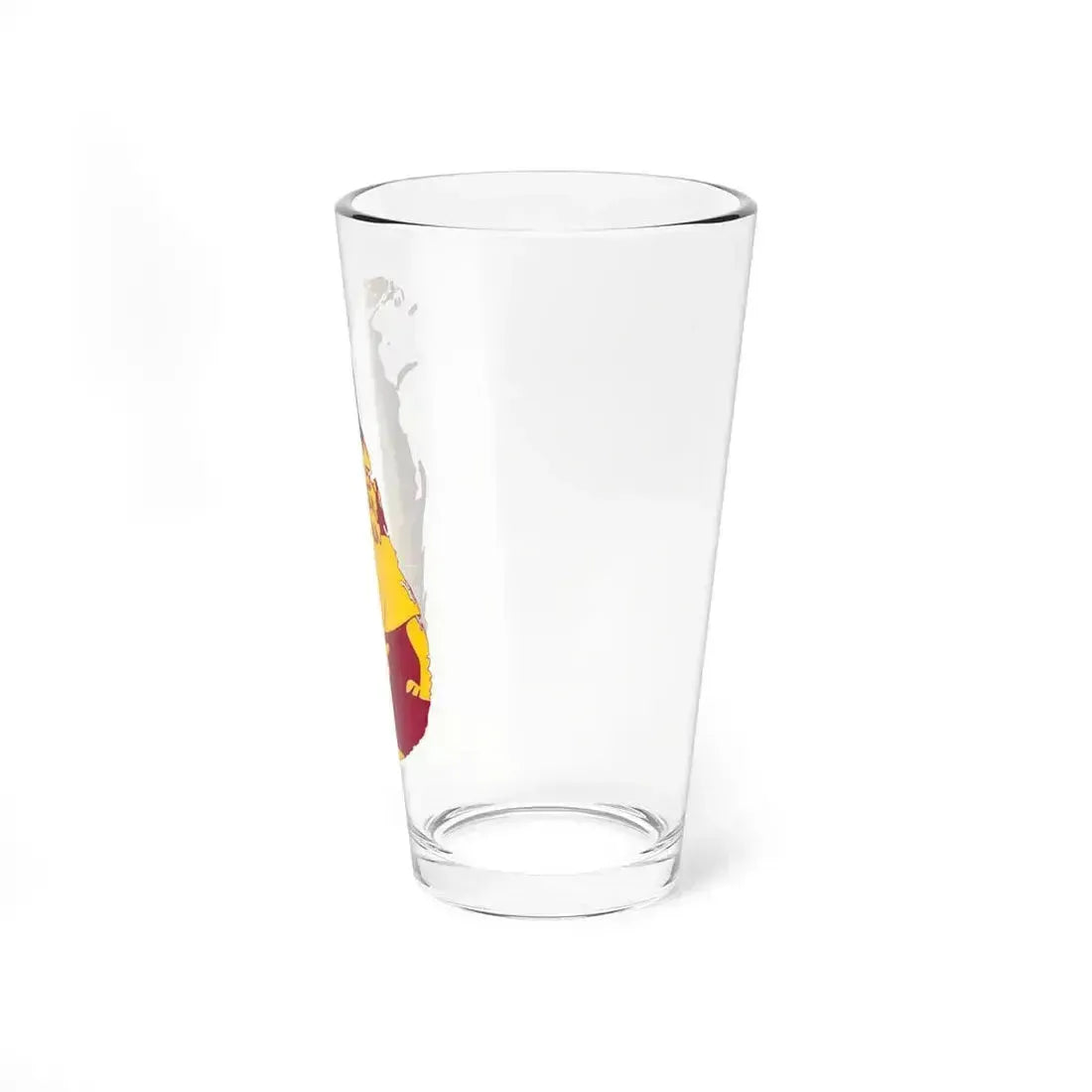 Flag map of Sri Lanka (Sri Lanka) Pint Glass 16oz - Go Mug Yourself