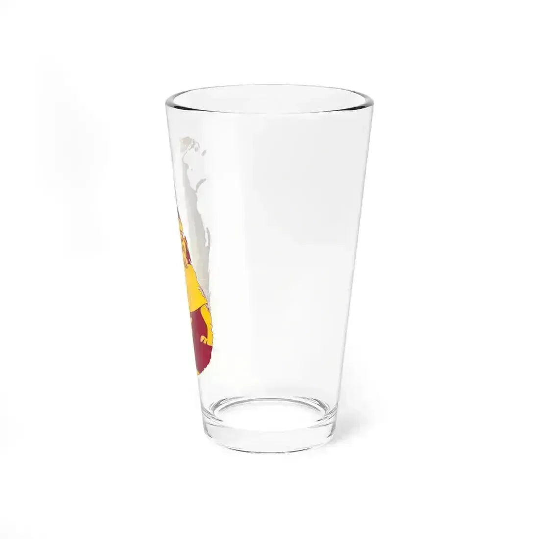 Flag map of Sri Lanka (Sri Lanka) Pint Glass 16oz - Go Mug Yourself
