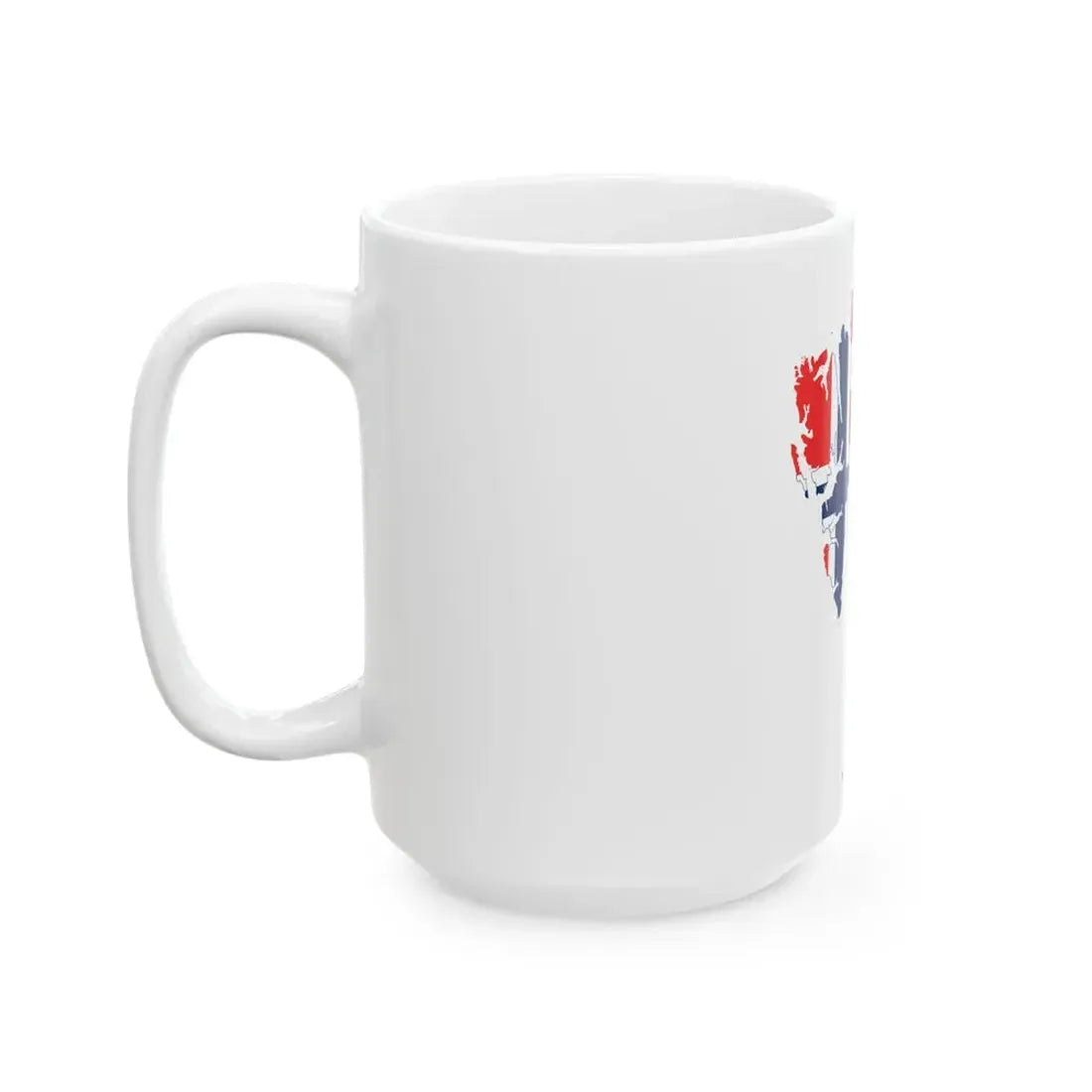 Flag-map of Svalbard (Norway) White Coffee Mug - Go Mug Yourself