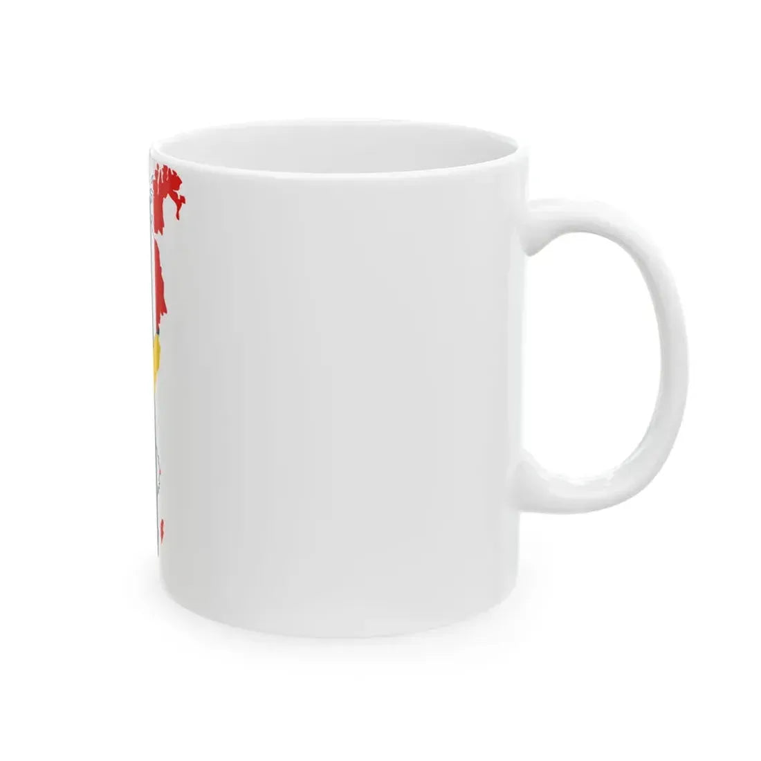 Flag-map of Sweden-Norway (Norway) White Coffee Mug - Go Mug Yourself