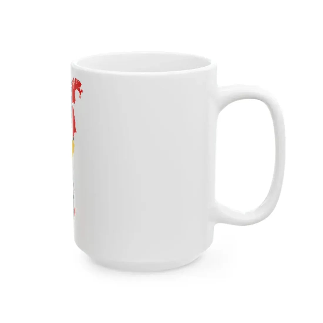 Flag-map of Sweden-Norway (Norway) White Coffee Mug - Go Mug Yourself