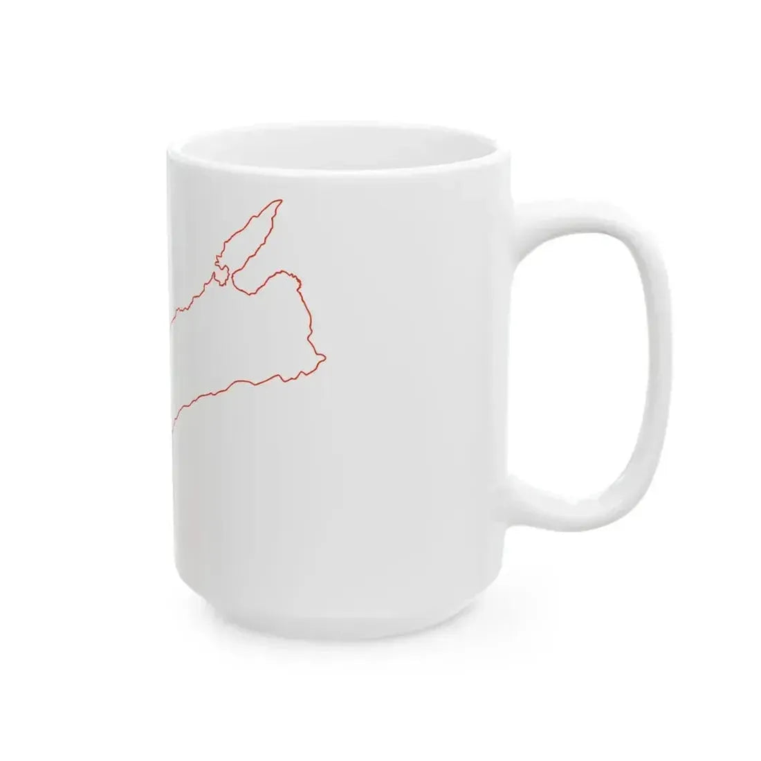 Flag map of Tavolara (Italy) White Coffee Mug - Go Mug Yourself