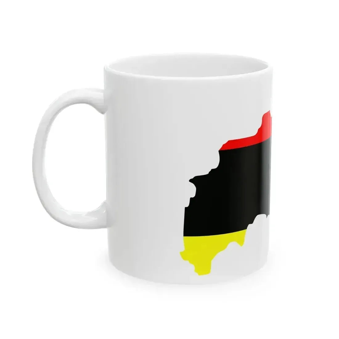 Flag map of Tetovo Municipality Macedonia (North Macedonia) White Coffee Mug - Go Mug Yourself
