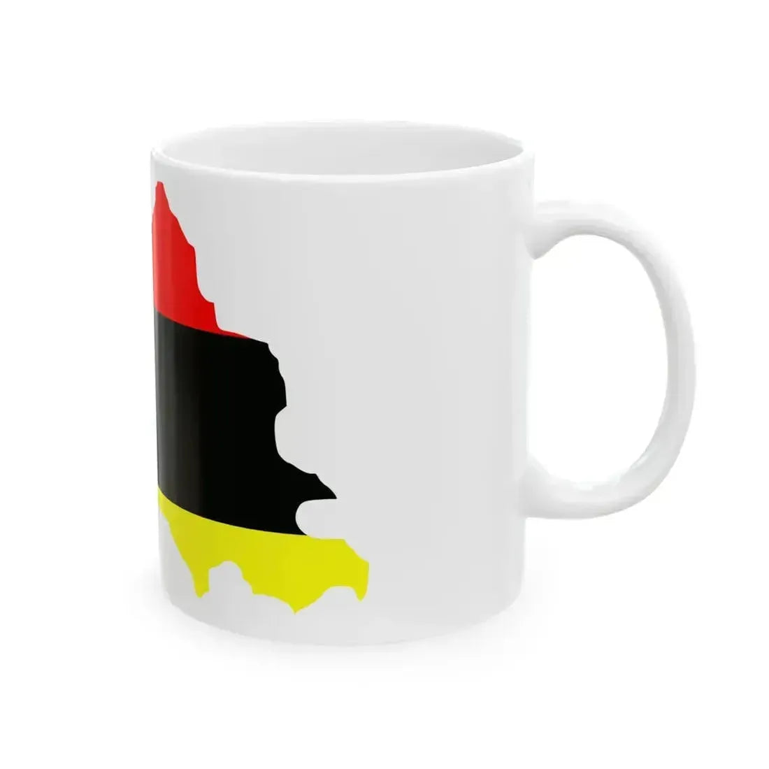 Flag map of Tetovo Municipality Macedonia (North Macedonia) White Coffee Mug - Go Mug Yourself