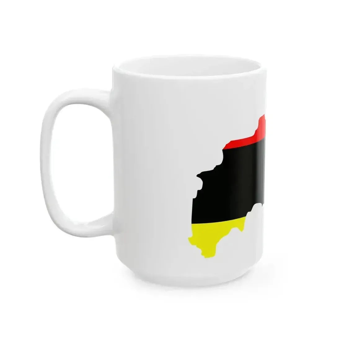 Flag map of Tetovo Municipality Macedonia (North Macedonia) White Coffee Mug - Go Mug Yourself
