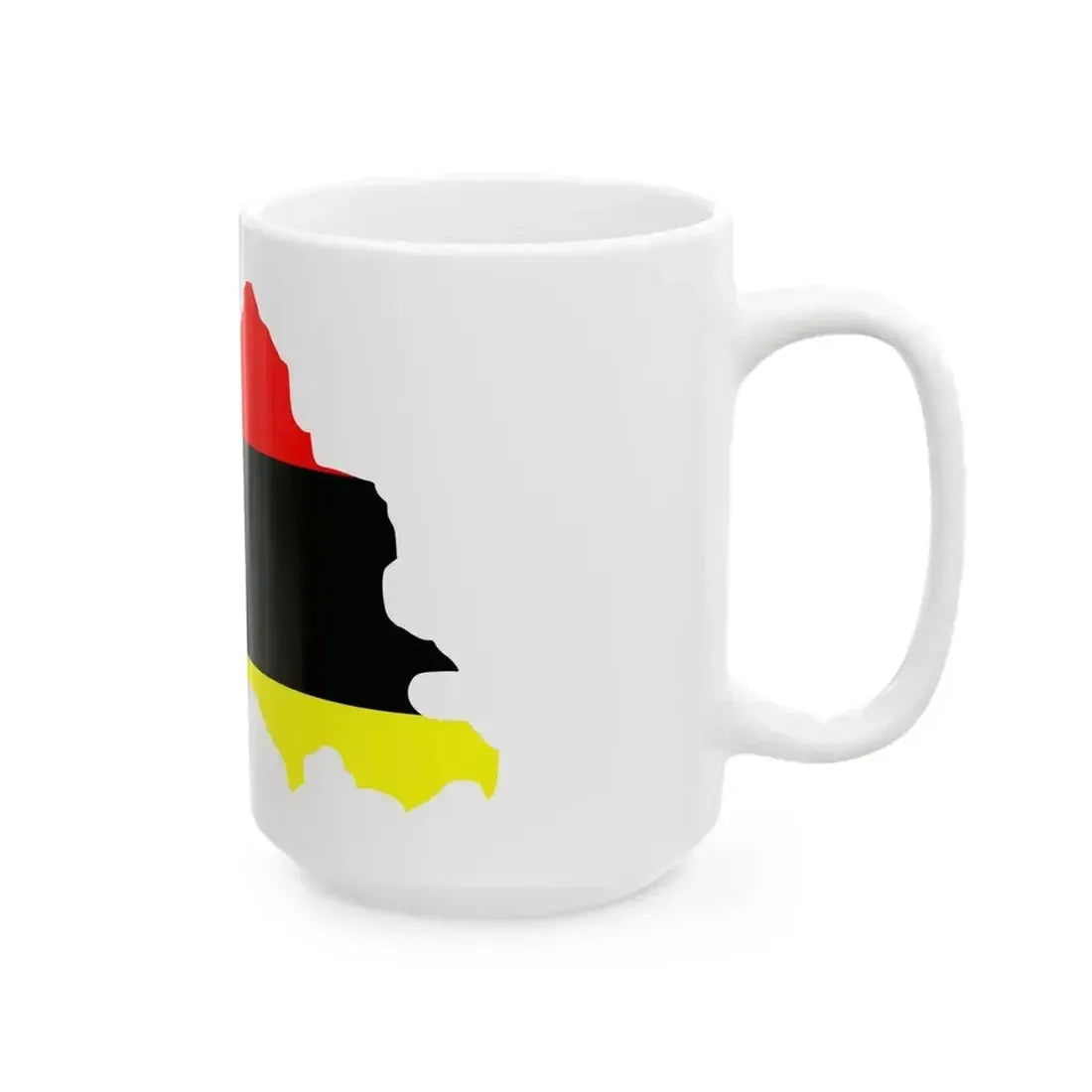 Flag map of Tetovo Municipality Macedonia (North Macedonia) White Coffee Mug - Go Mug Yourself