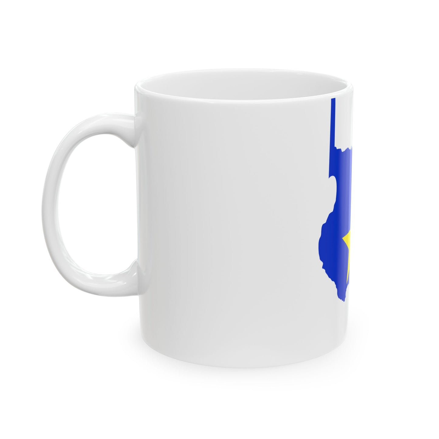 Flag-map of Texas 1836-1839 (United States) White Coffee Mug-Go Mug Yourself