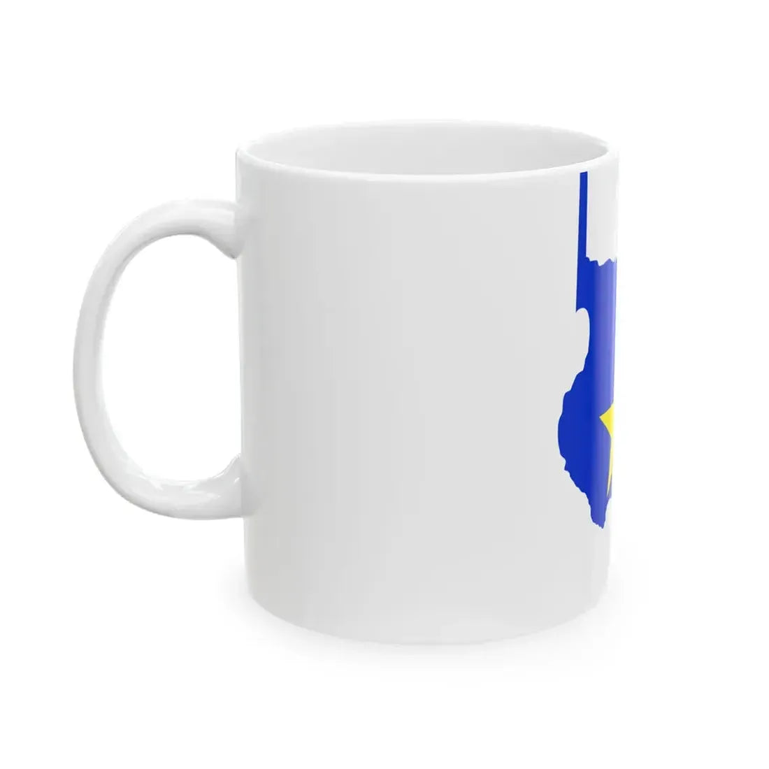 Flag-map of Texas 1836-1839 (United States) White Coffee Mug - Go Mug Yourself