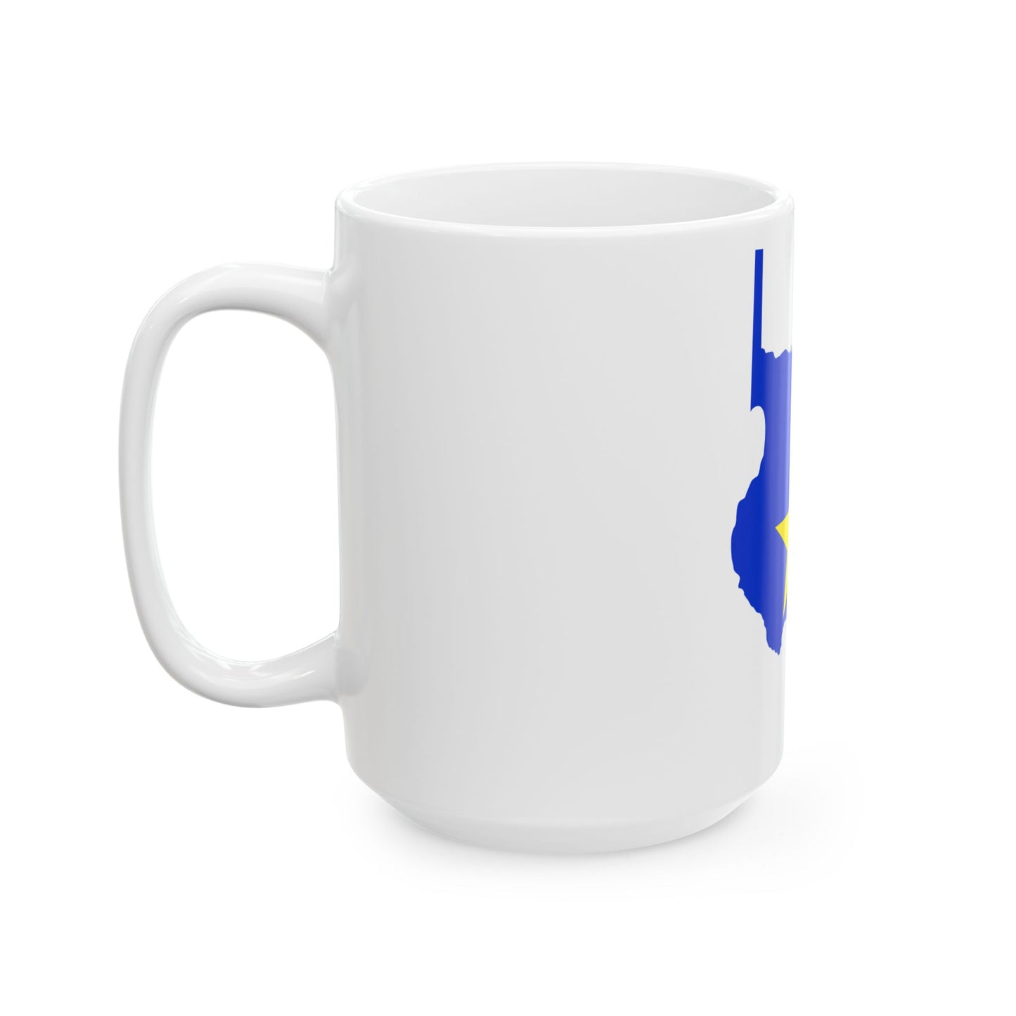 Flag-map of Texas 1836-1839 (United States) White Coffee Mug-Go Mug Yourself