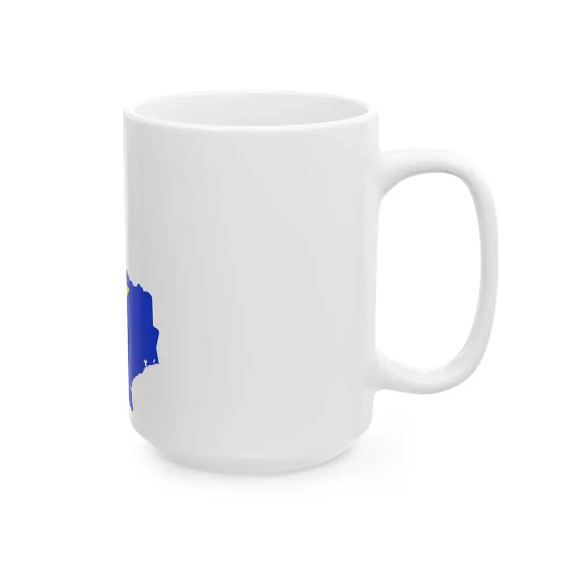Flag-map of Texas 1836-1839 (United States) White Coffee Mug - Go Mug Yourself