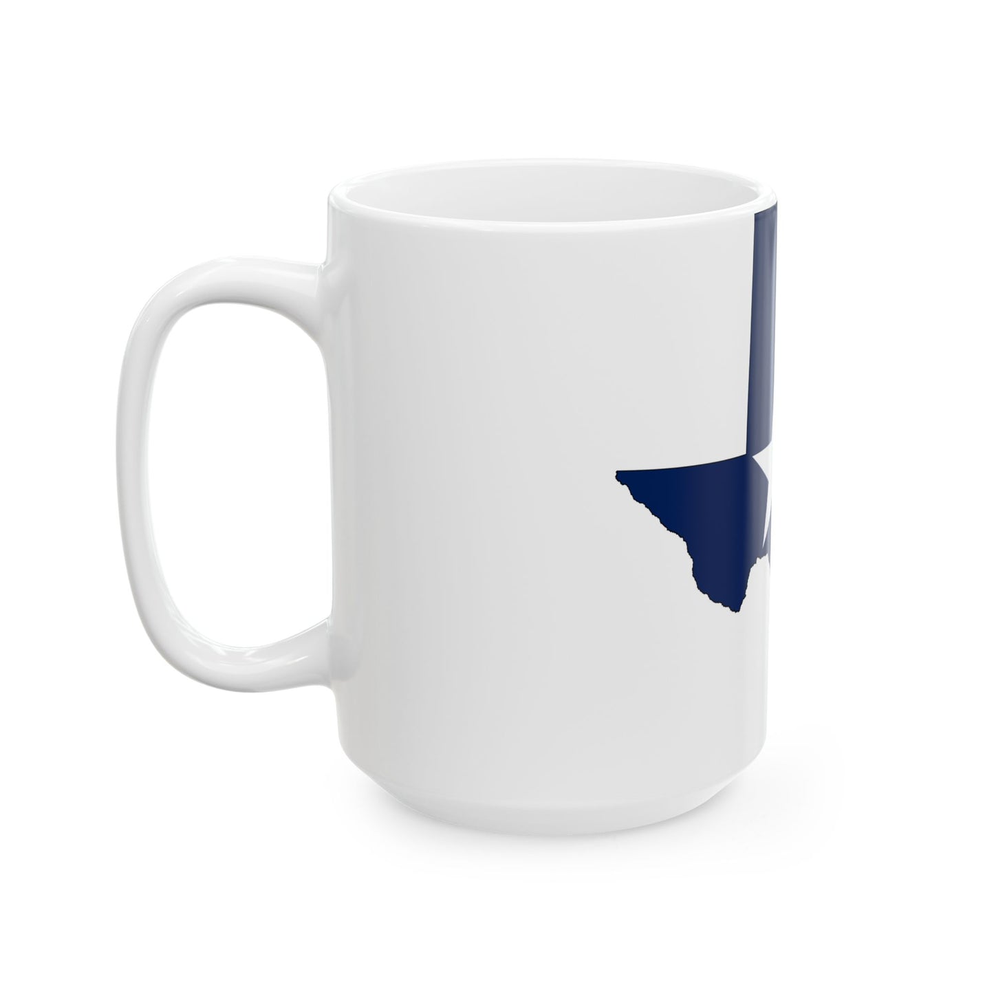 Flag-map of Texas (United States) White Coffee Mug-Go Mug Yourself
