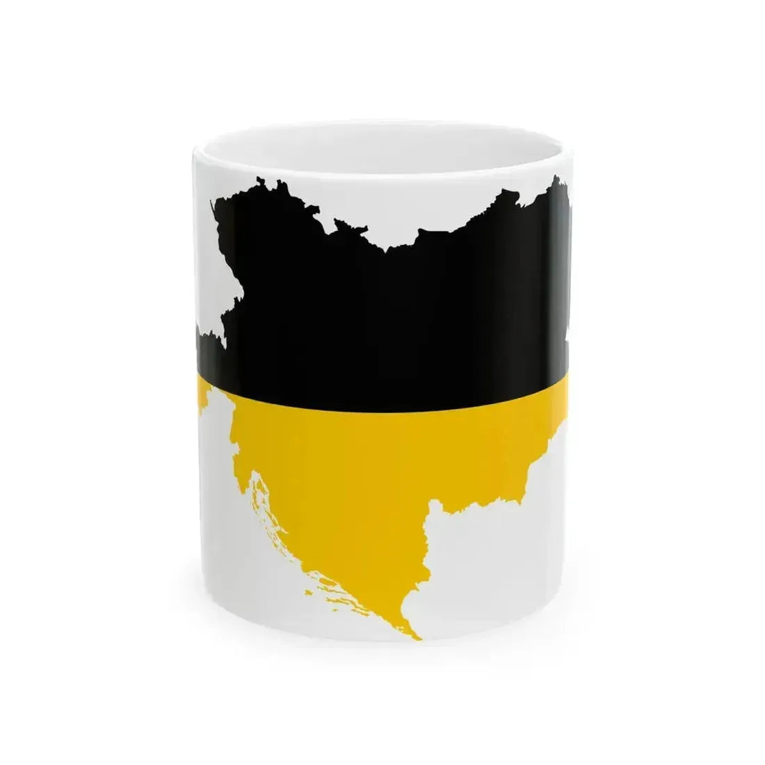 Flag map of the Austro-Hungarian Empire habsburg flag (Hungary) White Coffee Mug 11oz - Go Mug Yourself
