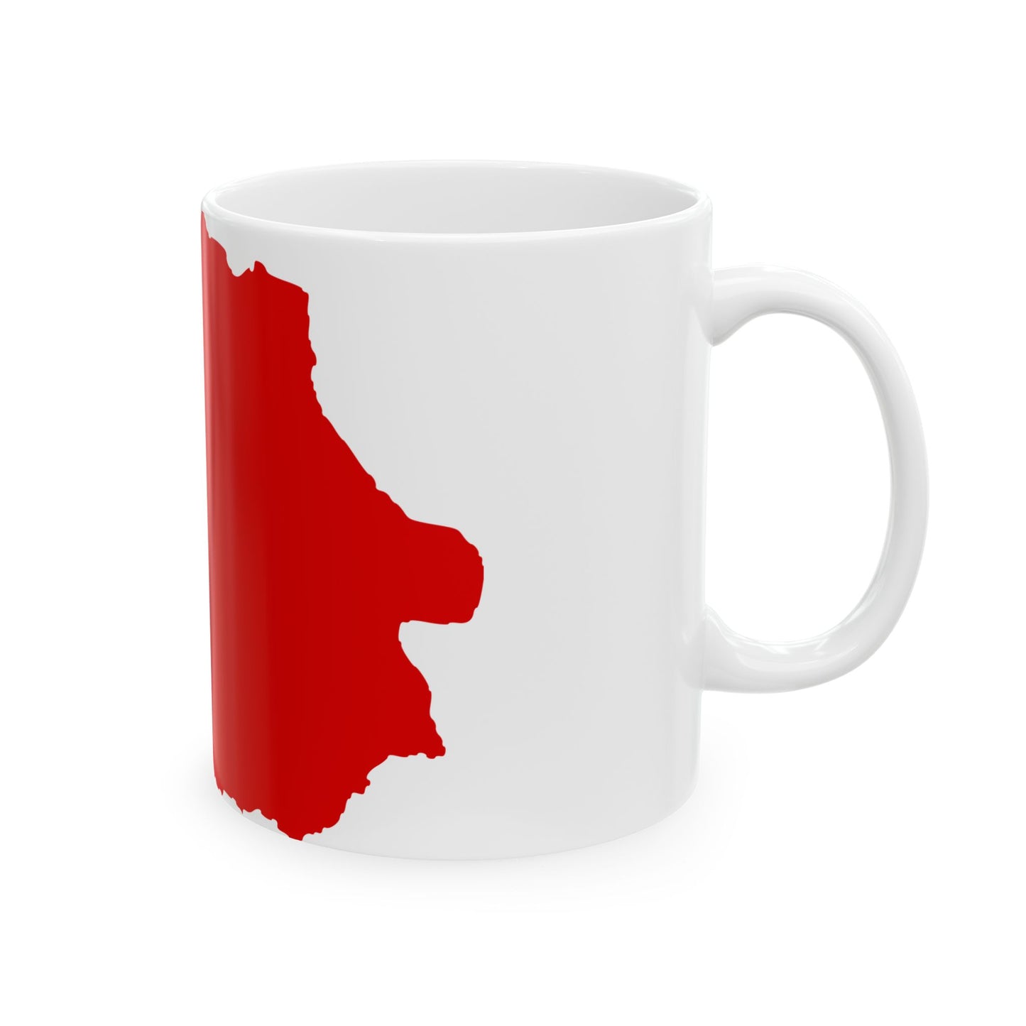 Flag map of the Byelorussian SSR 1939-1941 (Belarus) White Coffee Mug-Go Mug Yourself