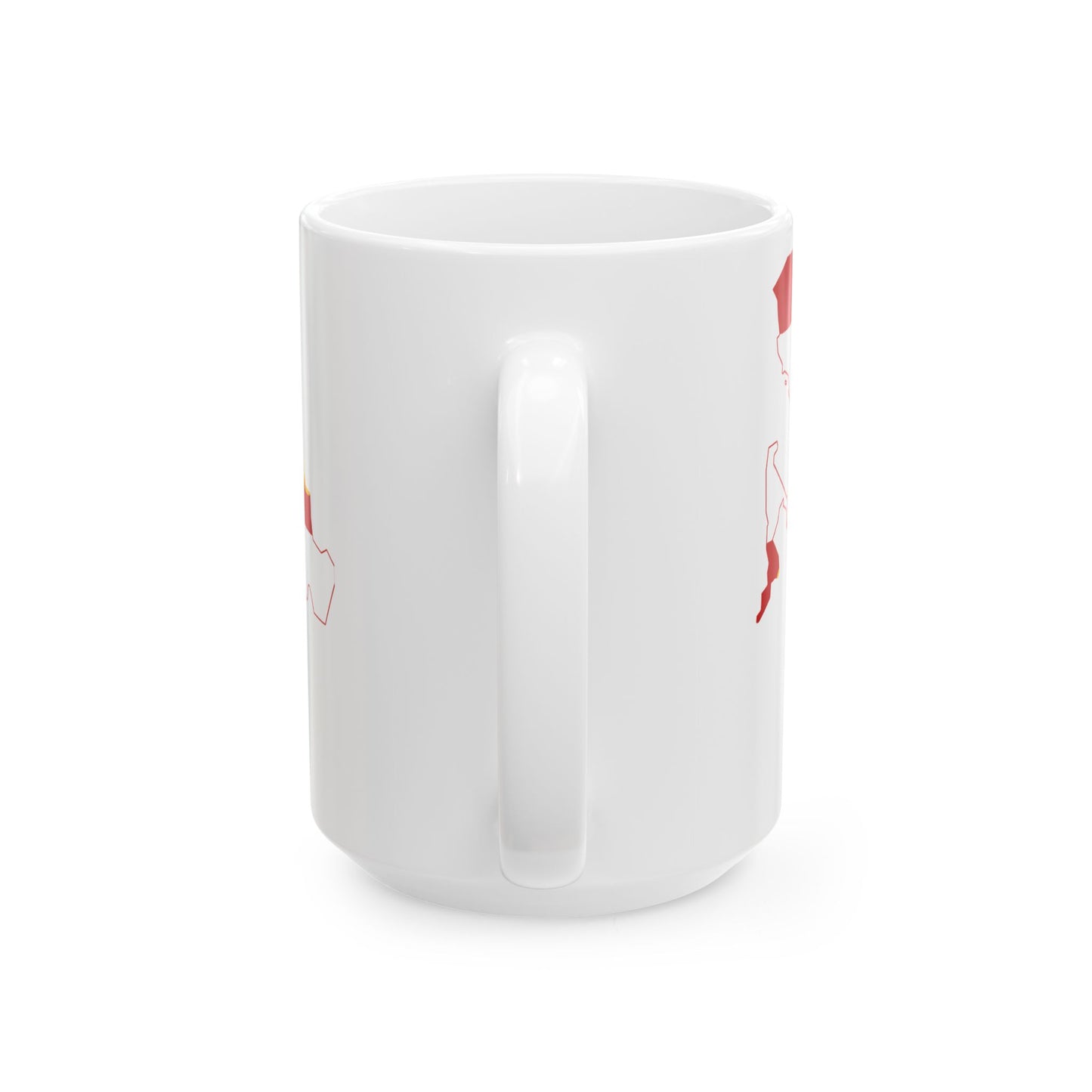Flag-map of the Byzantine Empire (Greece) White Coffee Mug-Go Mug Yourself