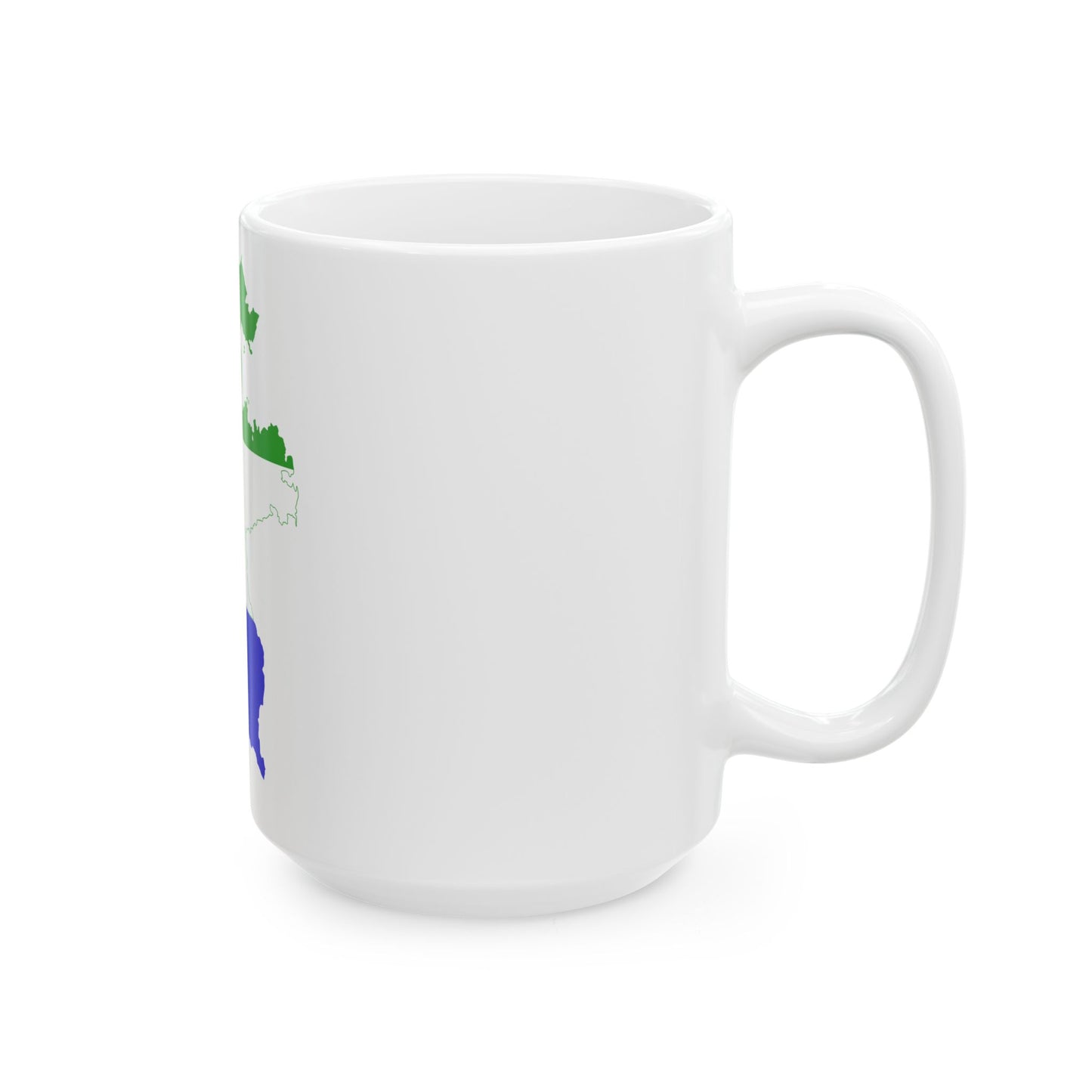 Flag-map of the Confederation of the Rhine 1812 (Germany) White Coffee Mug-Go Mug Yourself